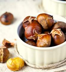 Castañas cocidas