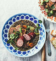 Petit salé aux lentilles