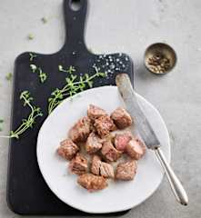 炒牛肉塊(五分熟)