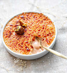 Crème brûlée vegan aux marrons