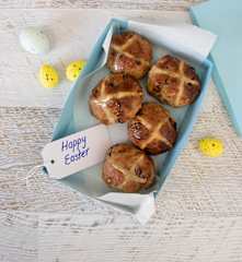 Brioche hot cross buns