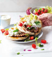 Smash burger pita