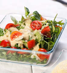 Feldsalat mit Kartoffeldressing