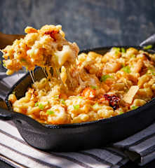 Mac and Cheese con langostinos
