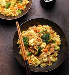 Asian-Style Rice with Eggs and Vegetables