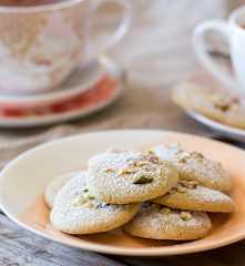 Chewy Pistachio Biscuits