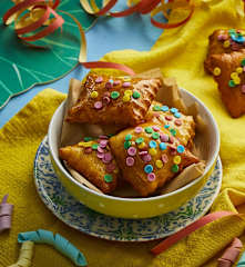 Tortelli di carnevale al cocco