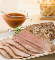 Aleta de ternera con salsa barbacoa