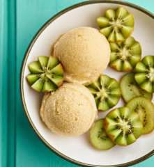 Sorvete de kiwi