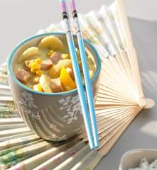 Riz au curry de banane