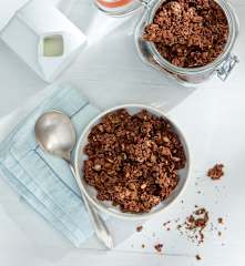 Granola de chocolate