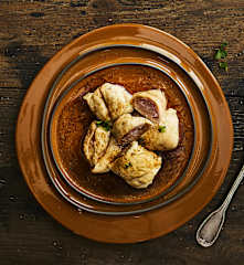 Fagottini di tacchino sottovuoto con salsa al whisky