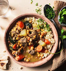 Moroccan lamb with couscous