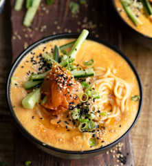 Sopa fría de kimchi