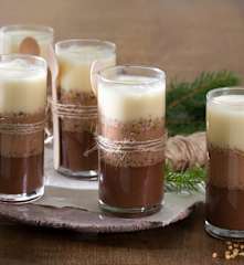 Mousse tres chocolates