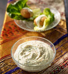 Tahin-Joghurt-Dip - Yoğurtlu Tahin Soslu