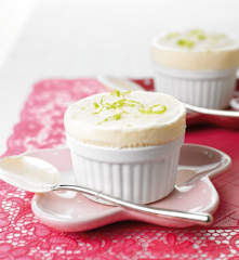 Soufflé gelado de lima