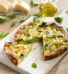 Frittata de brócoli con hierbas aromáticas