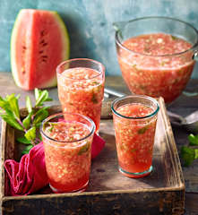 Melonen-Gurken-Bowle