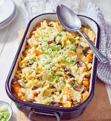 Puten-Auflauf mit Spätzle