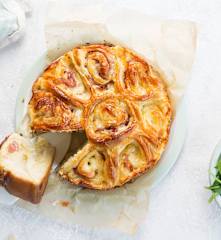 Rolls de jamón y queso
