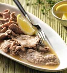 Scaloppine di vitello al limone