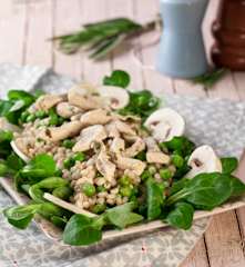 Orzo e straccetti di pollo