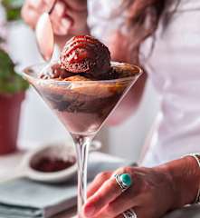 Coupe dalgona caramel