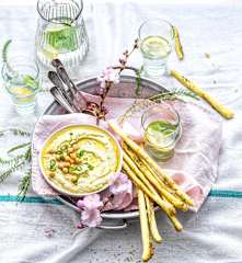 Houmous au yaourt à la grecque et herbes