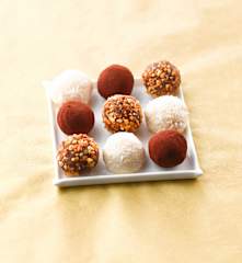Assortiment de truffes au chocolat