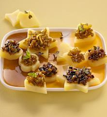 Compotée d'olives sur lit de pomme de terre