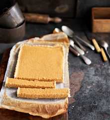 Tarte de coco e doce de leite