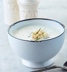 Crema de elote y estragón