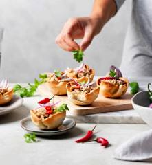 Tartine di pollo alla thailandese