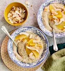 Orangen-Kokos-Porridge