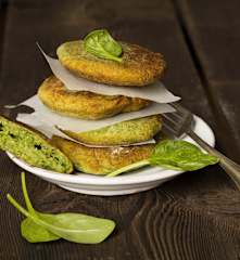 Erdäpfel-Spinat-Krapfen