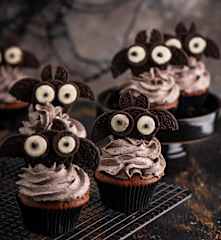 Babeczki nietoperze na Halloween