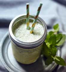 Vanille-Minz-Milchshake