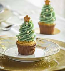 Muffin ad alberello natalizio