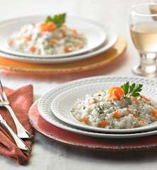 Risotto al salmone affumicato