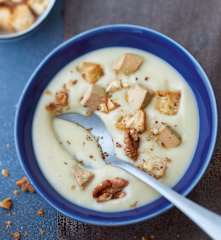 Menu prêt à l'avance - Velouté de panais au foie gras