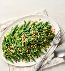 Gremolata de feijão-verde