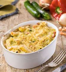 Tortiglioni pasticciati alle verdure