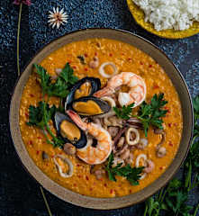 Cazuela de mariscos