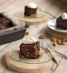 Pasteles de toffee salado y chocolate