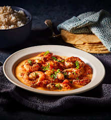 Camarones cremosos a la diabla