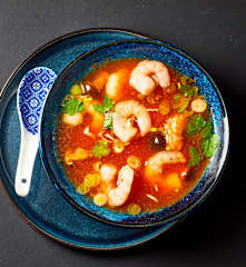 Zuppa di gamberi piccante