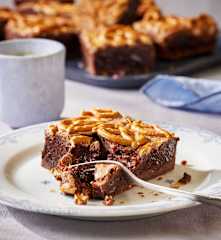 Pretzel-Brownies