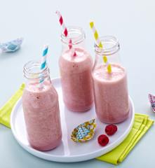 Smoothie banane-framboise