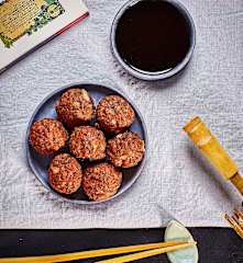 Tsukune con salsa teriyaki (Polpettine giapponesi)